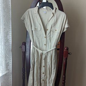 Old Navy Tan Safari, Travel, Summer dress - XS